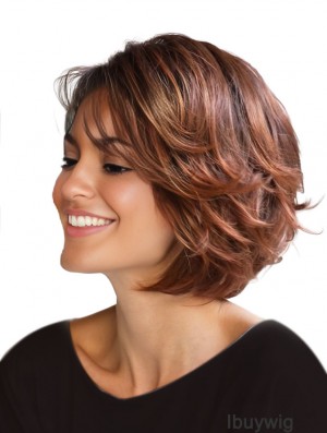 Durable 8 inch Short Capless Red Women's Bob Wigs