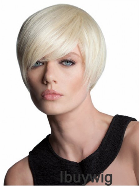 Capless Short Straight Blonde Style Bob Wigs