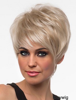 Wigs Online UK Blonde Color With Capless Cropped Length
