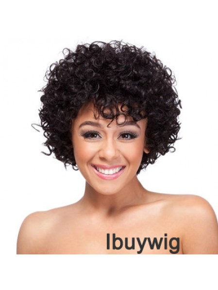 19 inch Classic Capless Synthetic Curly Wigs For African American Women