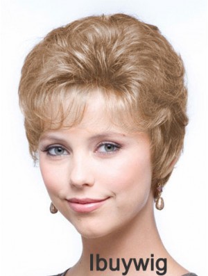 Wavy Blonde Ideal Cropped Classic Lady Wig