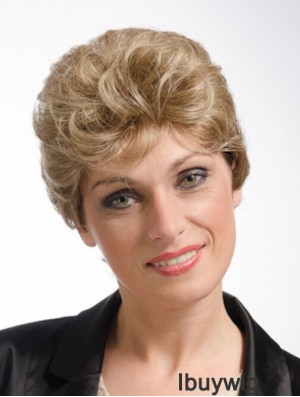 Curly Blonde Amazing Short Classic Wigs