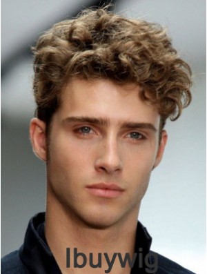 Fashion Blonde Synthetic Wavy Capless Short Boycuts Buy Men Wigs Online