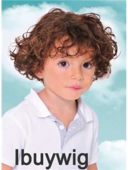 Childs Wig With Capless Curly Style Short Length