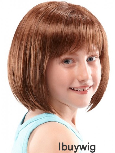 Kids Wigs UK Lace Front Chin Length With Synthetic