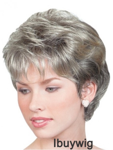 Wigs For Elderly Lady UK With Lace Front Chin Length