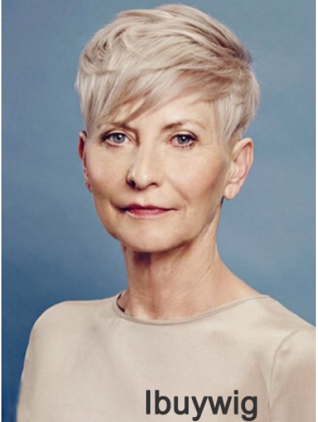 Perfect Short Straight Boycuts 8 inch Human Hair Wigs