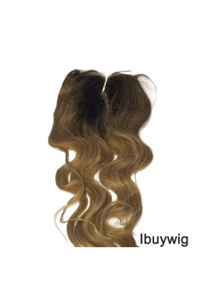 Stylish Black Long Wavy Lace Closures
