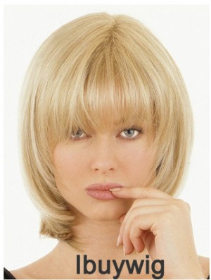Half Wigs With Remy Human Hair Straight Style Blonde Hair Toppers Hairpieces