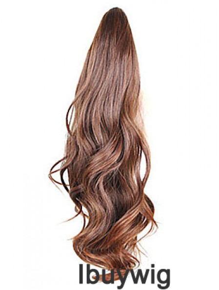 Style Wavy Brown Ponytails