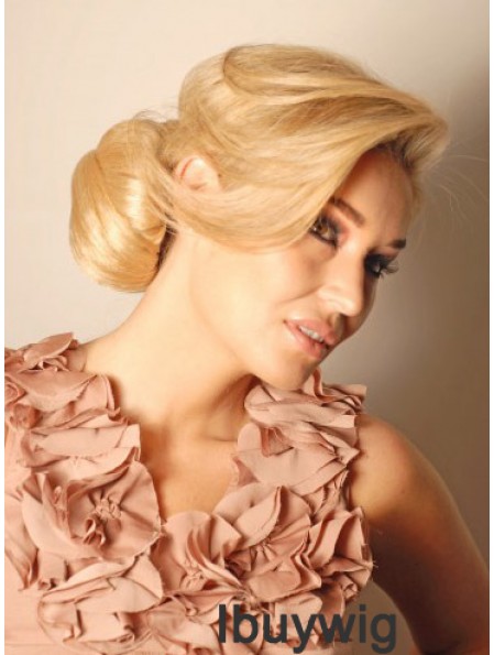 Blonde Hair Piece Bun