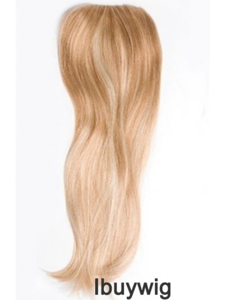 Cheapest Blonde Straight Remy Human Hair Clip In Hairpieces