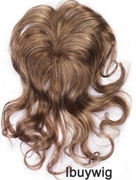 Clip In Hairpieces With Synthettic Wavy Style Brown Color