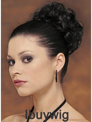 Black Big Bun Hair Piece