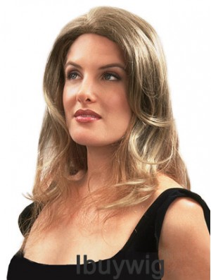 Natural Blonde Wavy Remy Human Hair Clip In Hairpieces