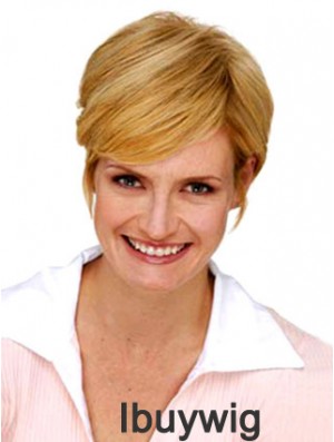 Discount Blonde Hair Toppers For Short Hair Synthetic Clip In Hairpieces