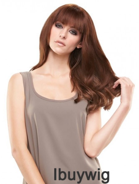 Modern Auburn Straight Remy Human Hair Clip In Hairpieces