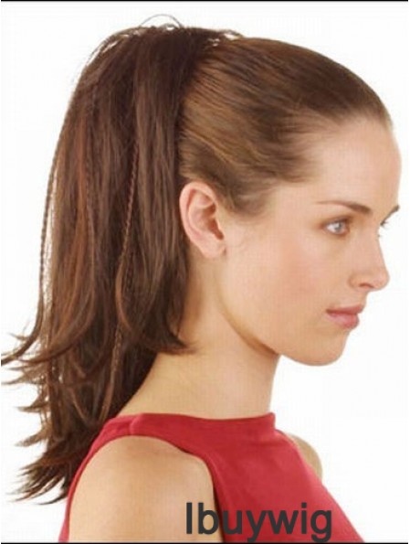 Comfortable Straight Brown Ponytails